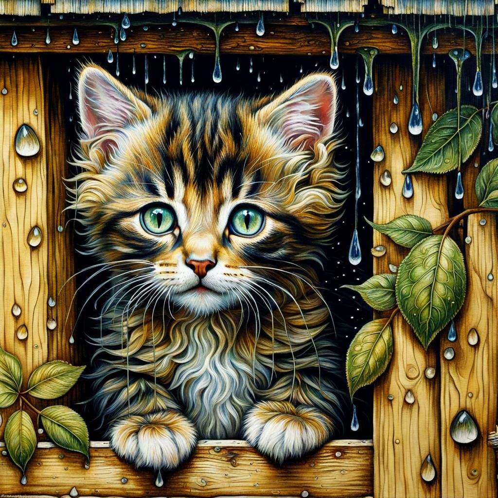 Hiding from the rain  by @Wesker