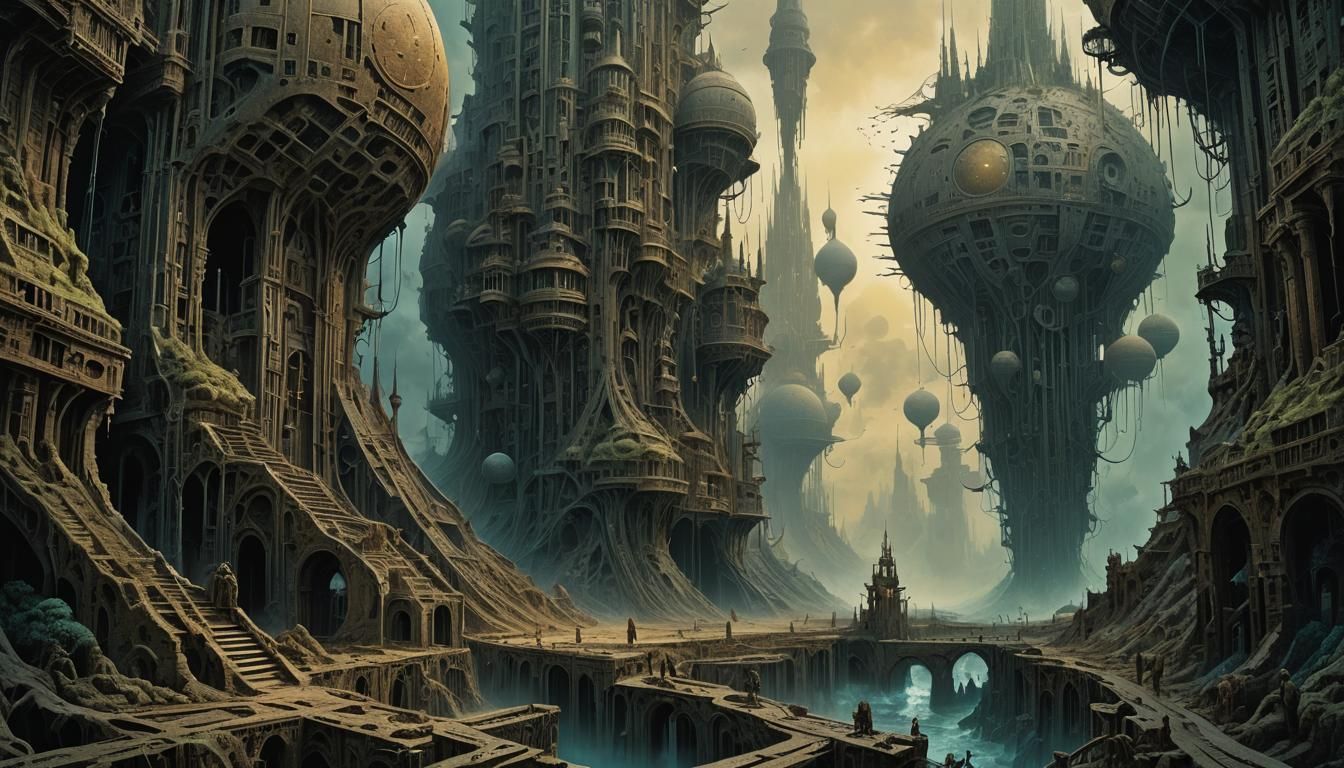 (AETHER - Density & Time:1.5) / epic futuristic dystopian sc...