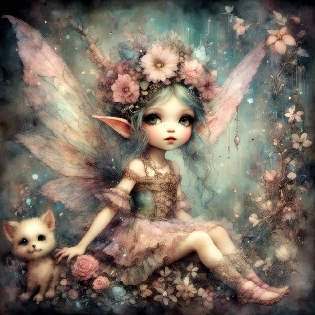 Lora testing 
<lora:Pixie Cute:1.0> cute adorable little pixie in soft pastels magical mystical enchanting 