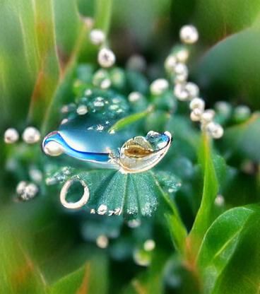 Ocean in a dewdrop