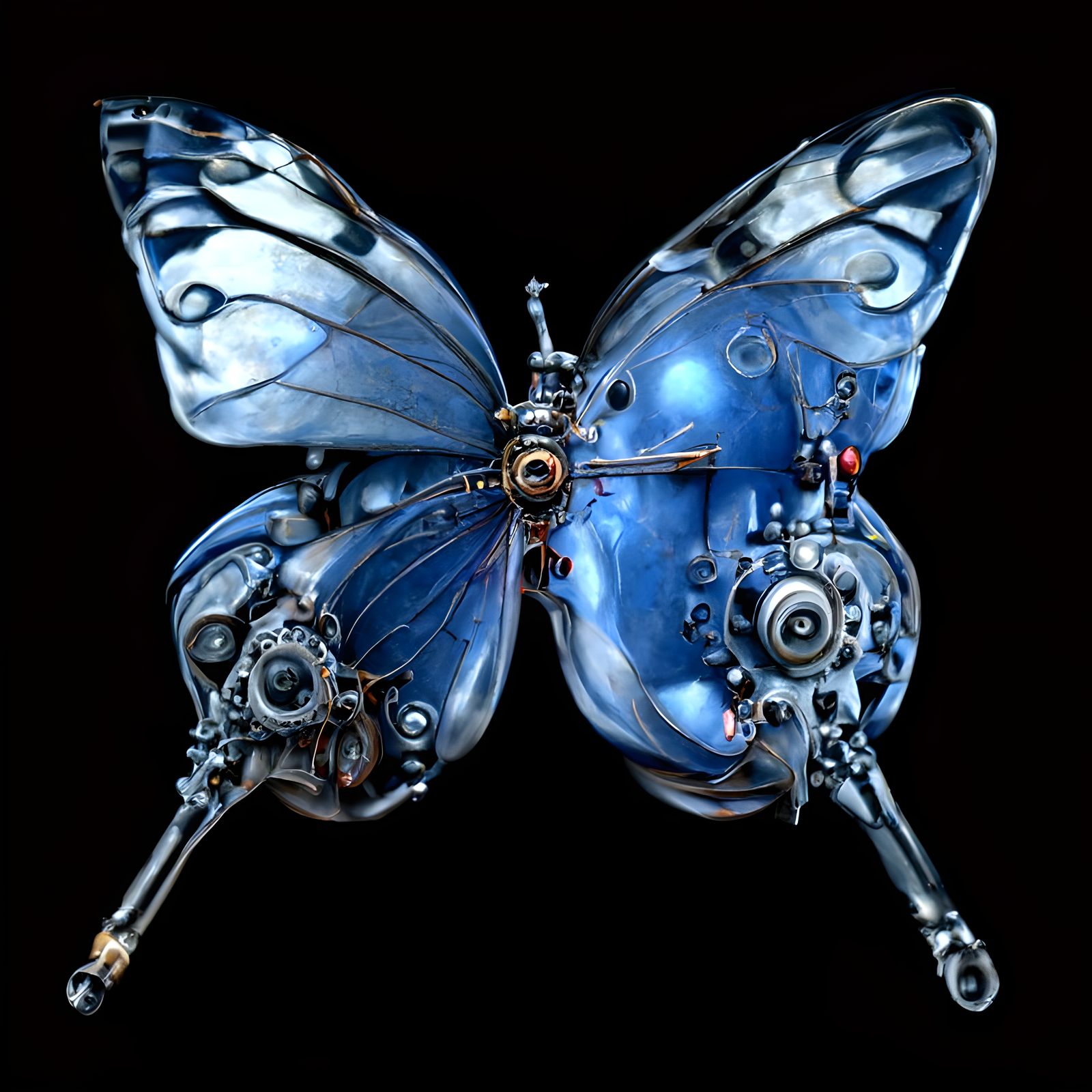 Clockwork Butterfly AI Generated Artwork NightCafe Creator