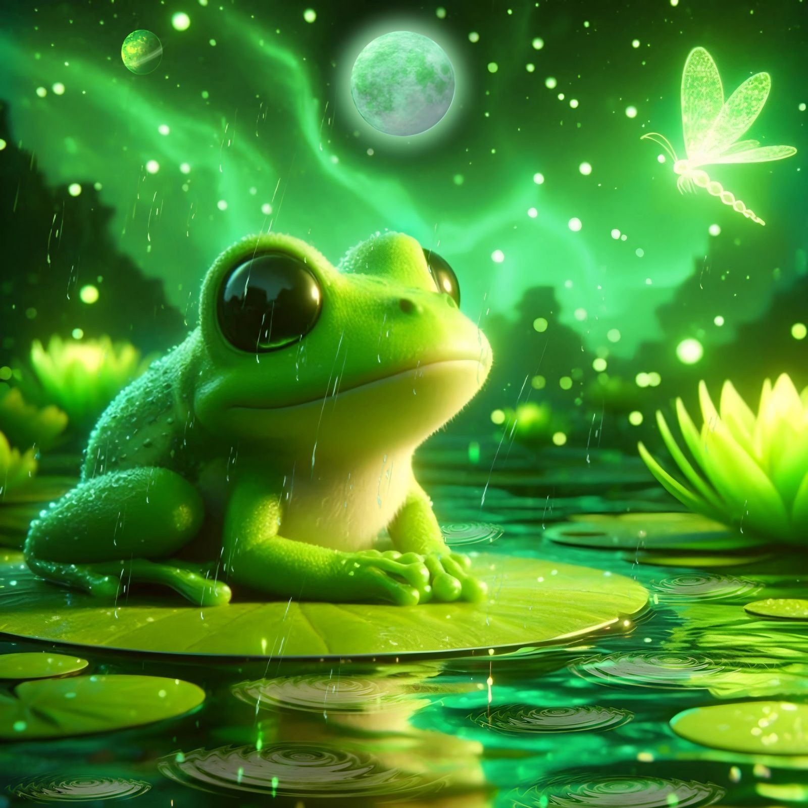 Frog’s Rainy Nightlight