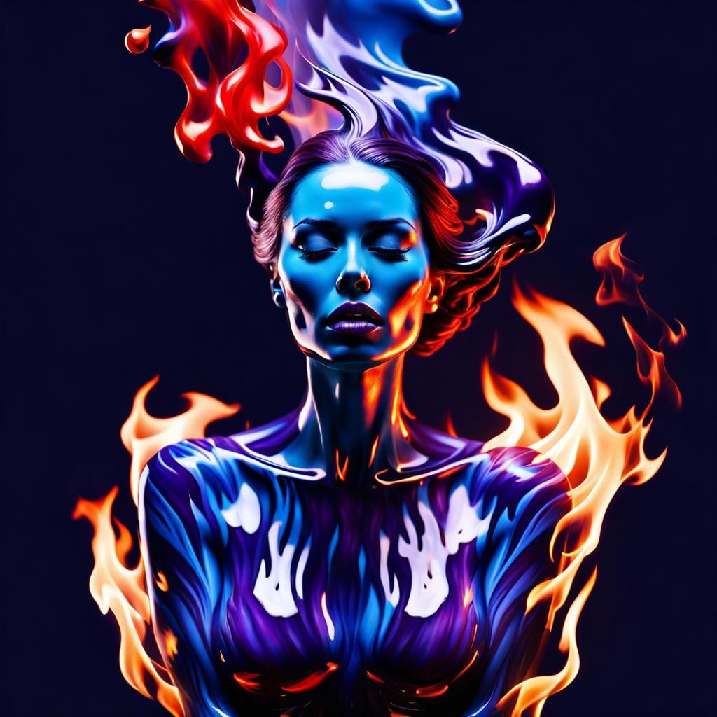 Engulfed ai generated artwork nightcafe creator