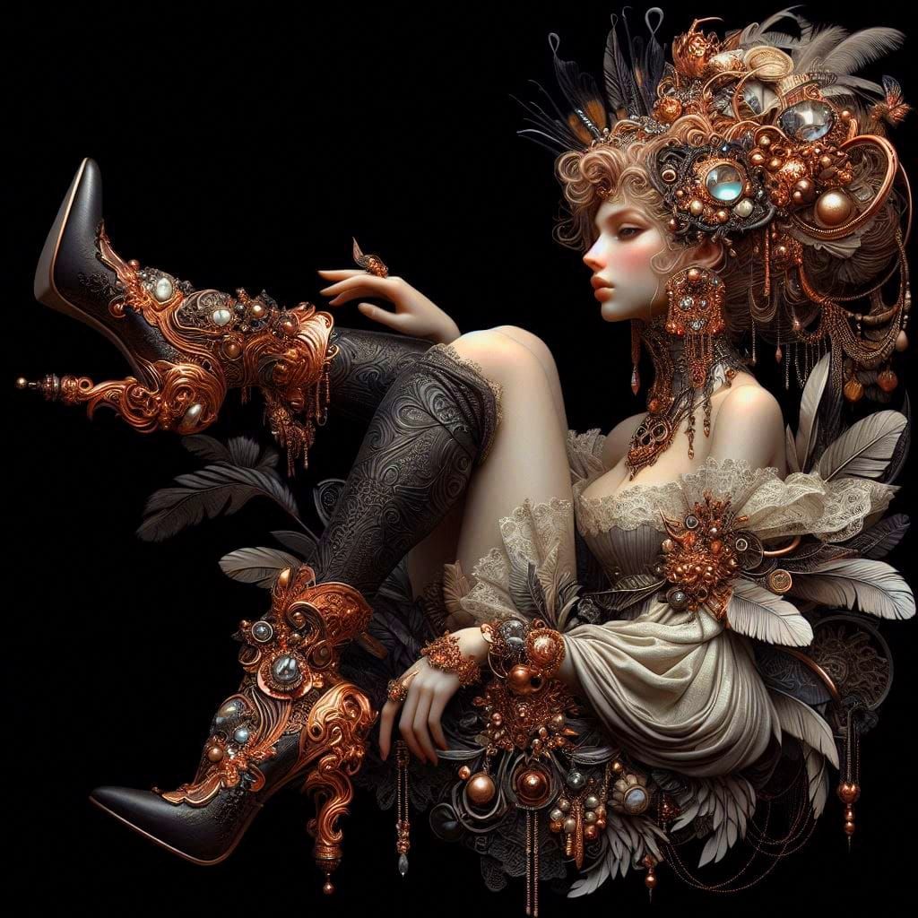 Baroque faery courtesan