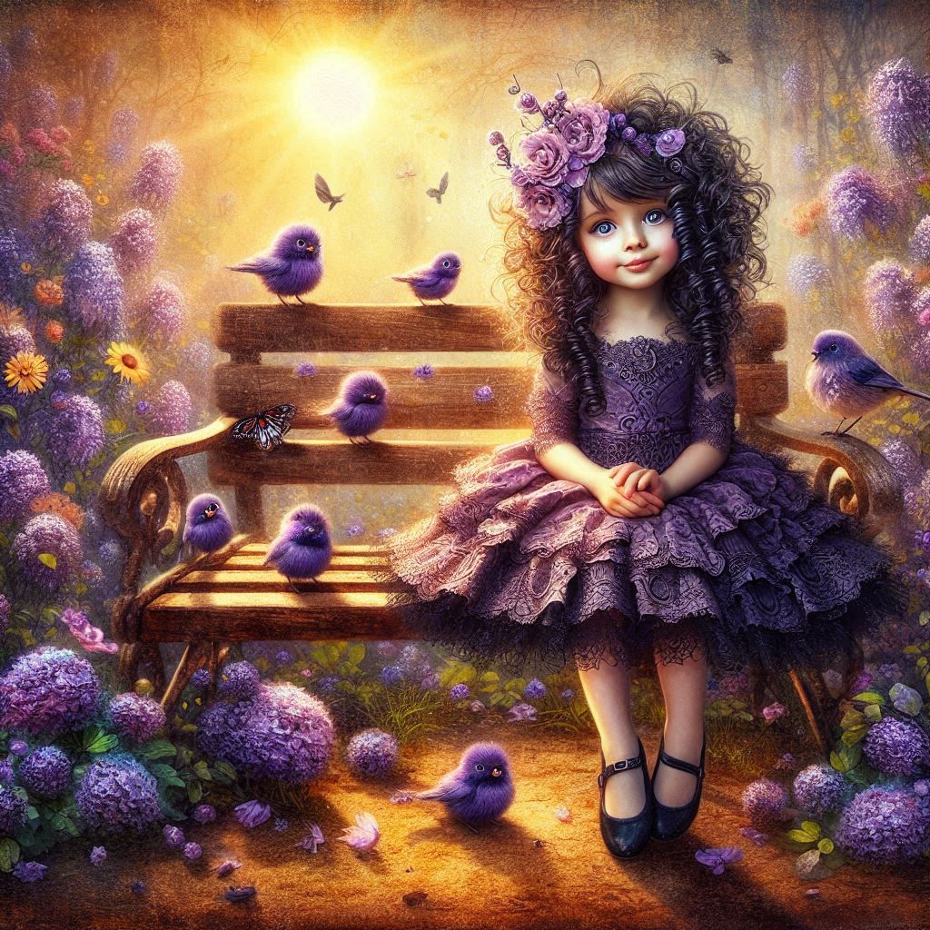 Girl in the Purple Dress