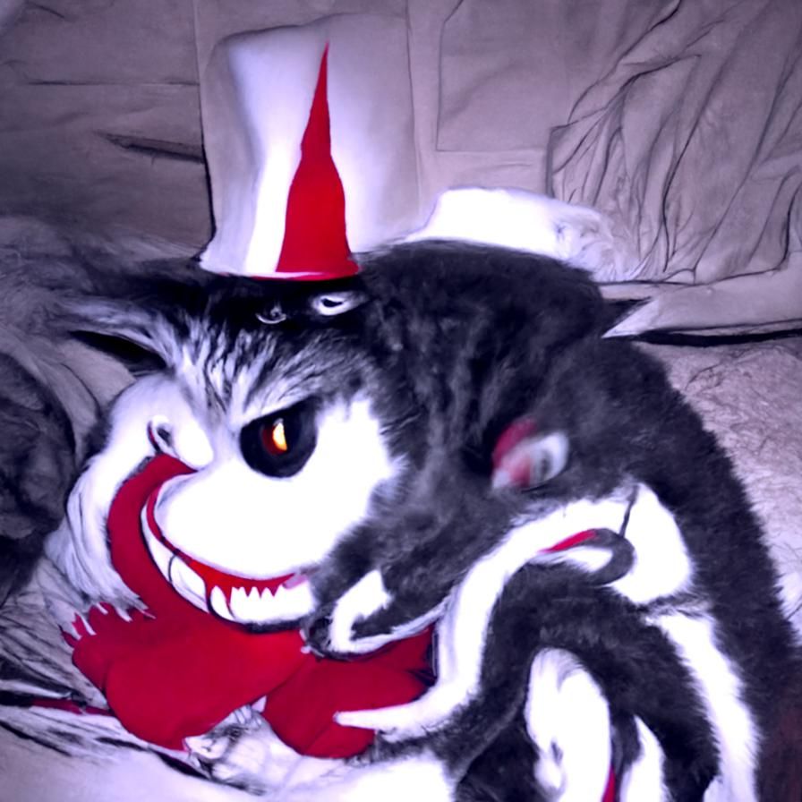 Evil Demonic Cat in the Hat