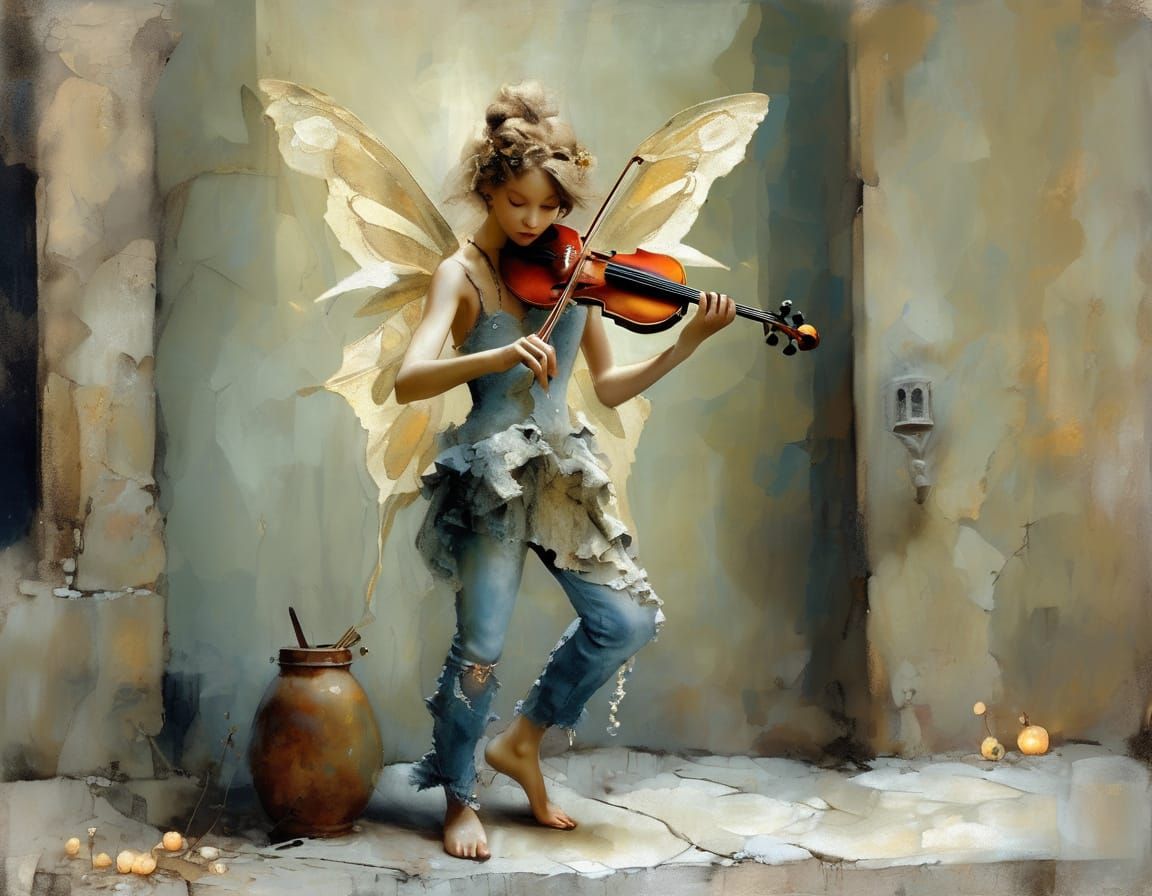 Violinist Fairy  by @Jorge