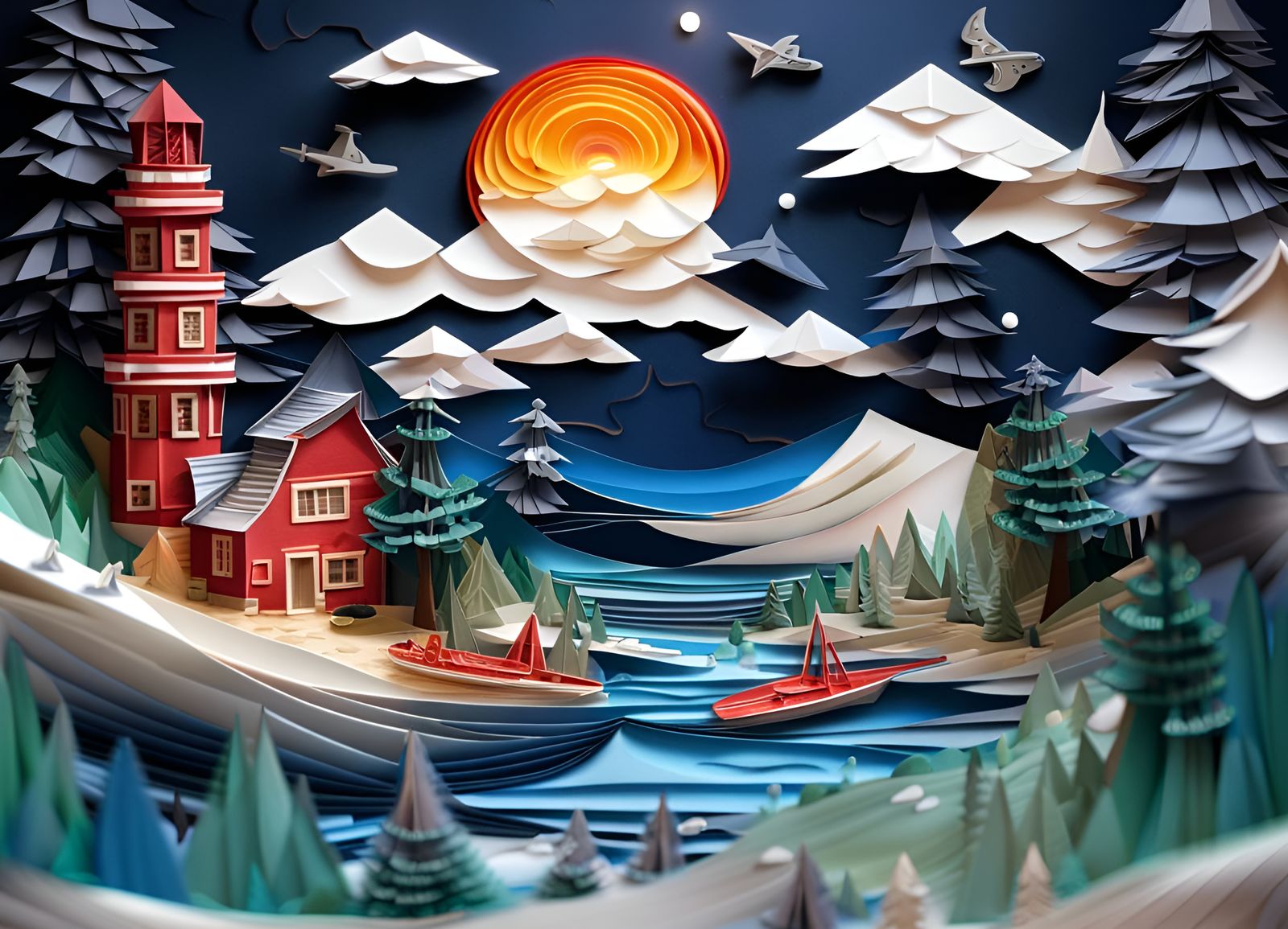 The Origami world.  false