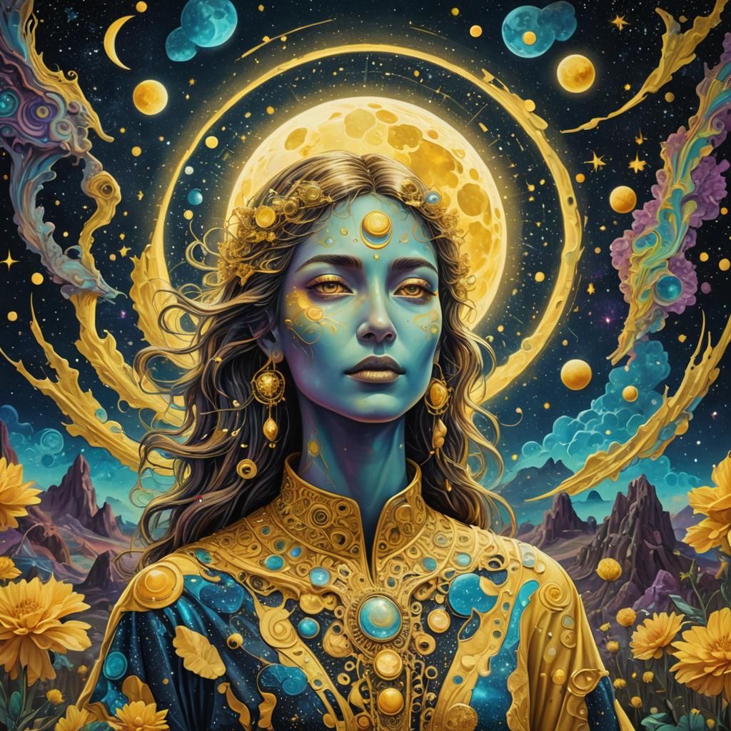I don’t care -
 the low yellow
Moon loves me