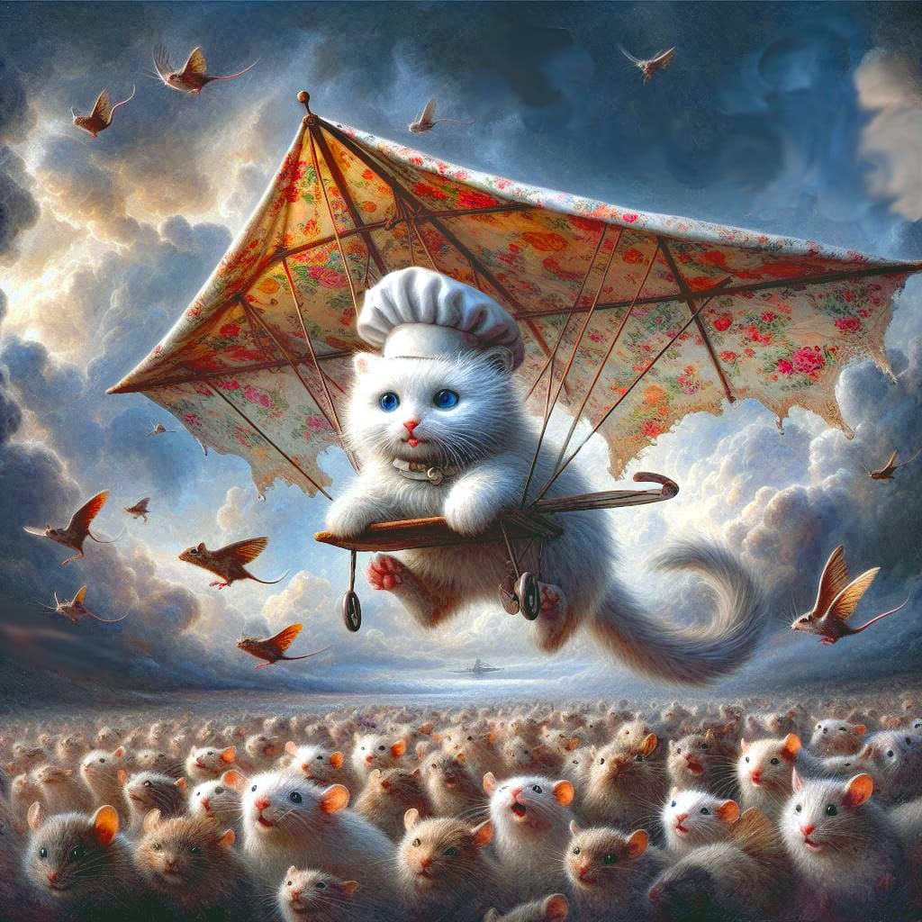 Hand glading gourmet cat