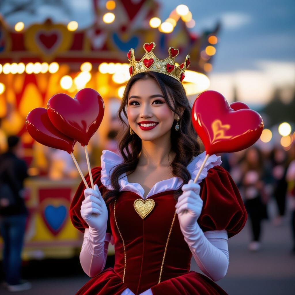 heart to white skull
