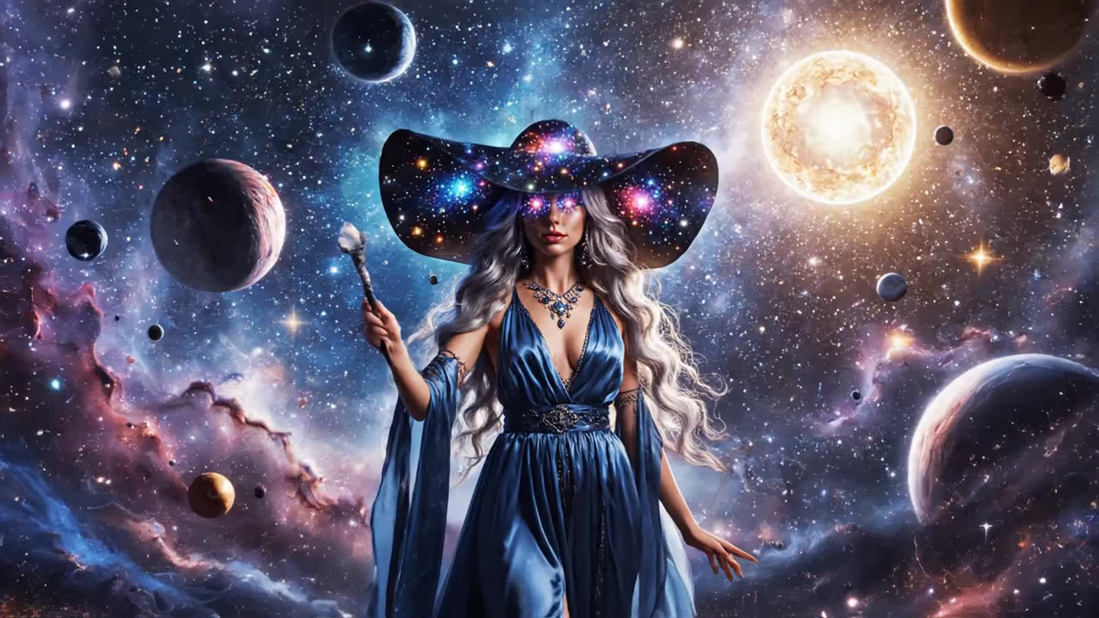 <lora:Pencil Sketch Flux:1.0> <lora:Hand Drawn Bohemian:1.0> She moves through a world spun from starlight and dreams, h...