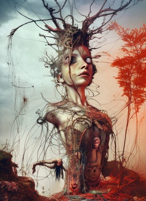 Hyperrealistic Witch Doctor Conjuring Dolls