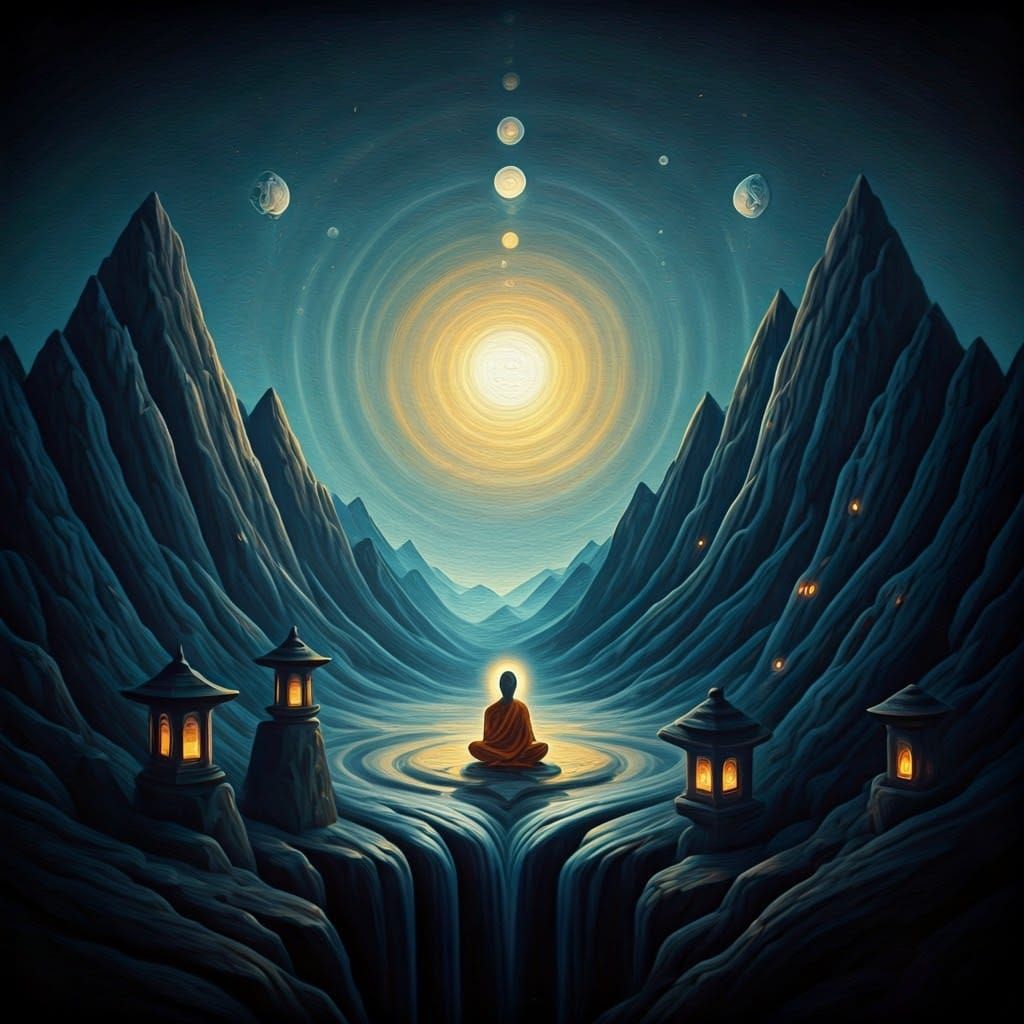 Surrealist Masterpiece of Convergence: Enlightenment and Kno...