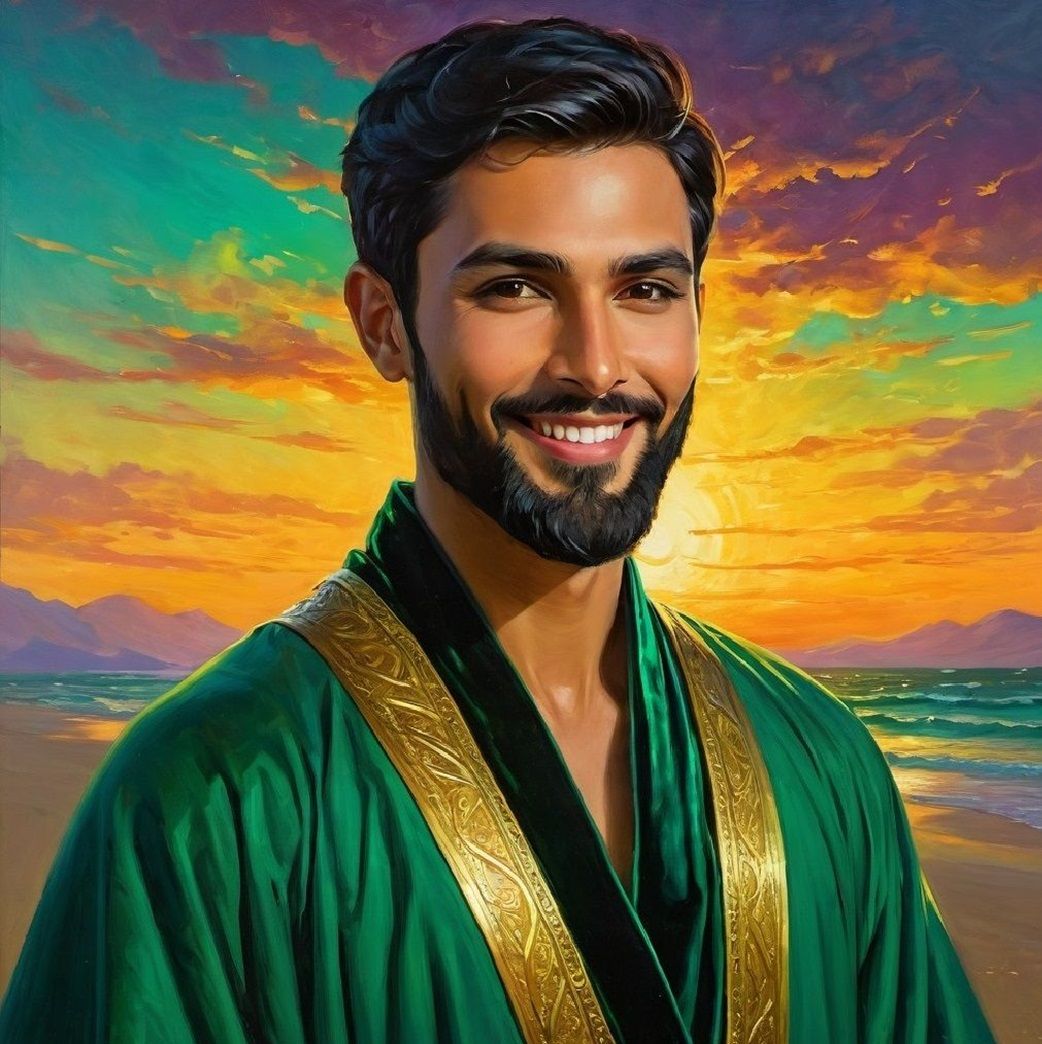 Bright evening  smile