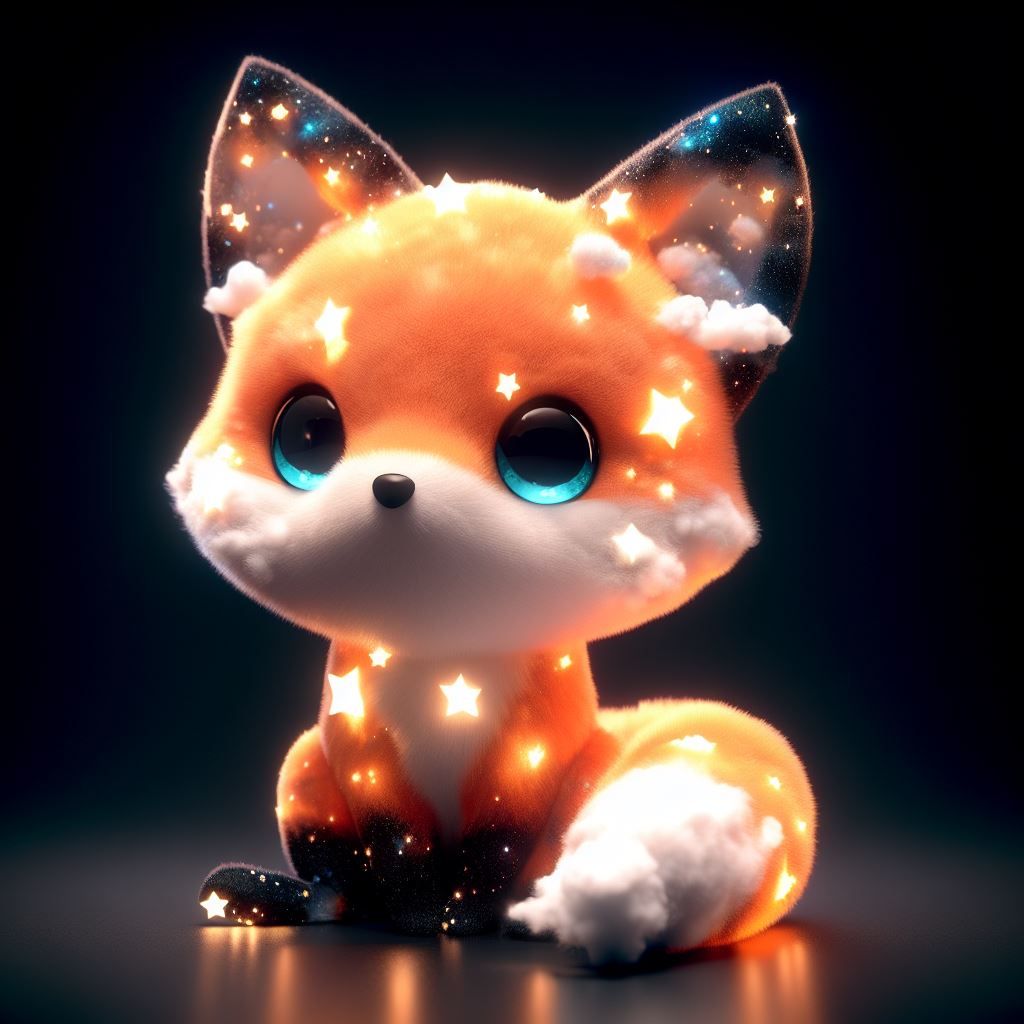 Starry cloudy fox #1