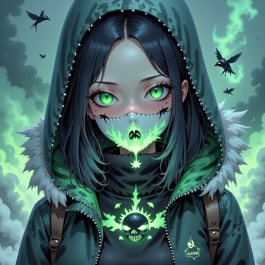 <lora:FairytaleCalamity Fx:1.0>, Portraiture of ethereal frost snow-covered woman, auroral luminescence infused in delicate facial features,...