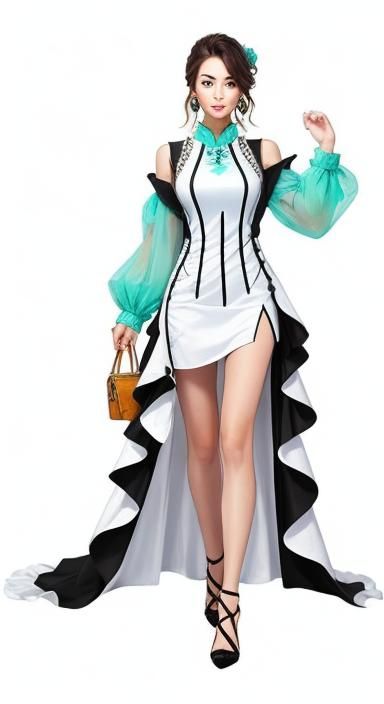 Light hot girl style dress(outfit design)(whole body)