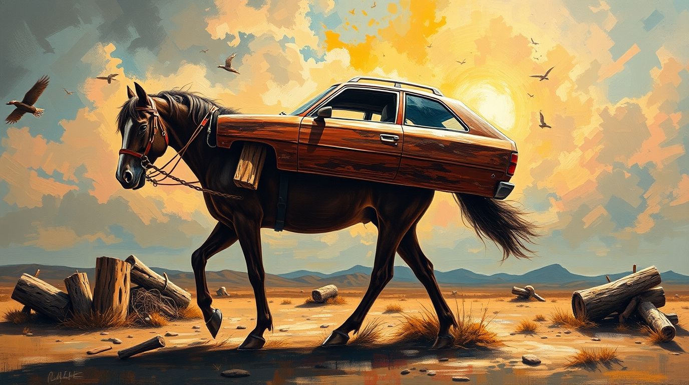 Surreal Ford Mustang