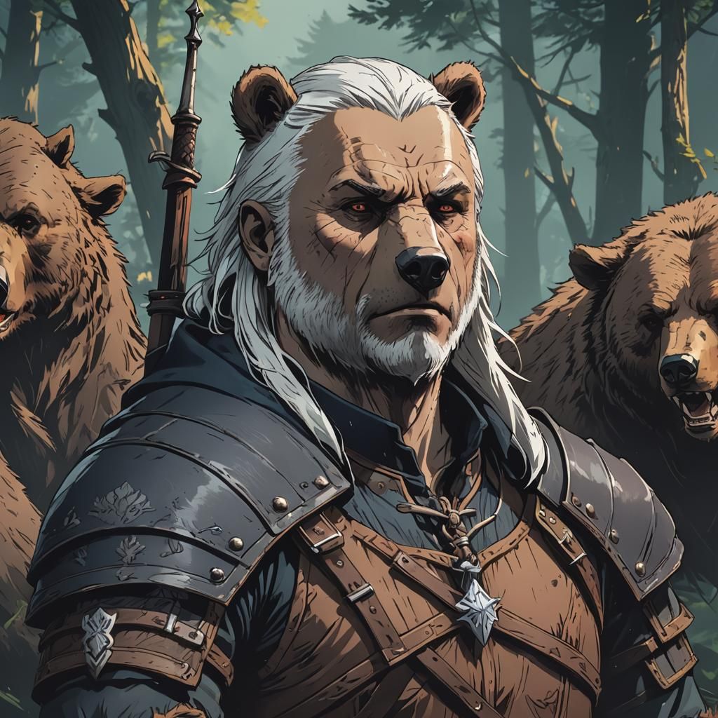 Bear Witcher - AI Generated Artwork - NightCafe Creator