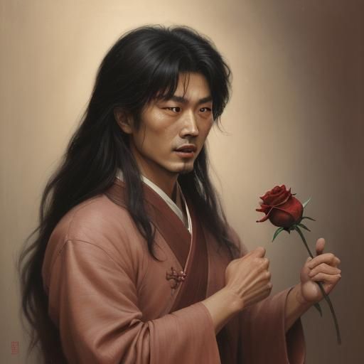 Shao Lin shouted a rose from his throat