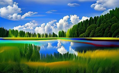 Peaceful lake