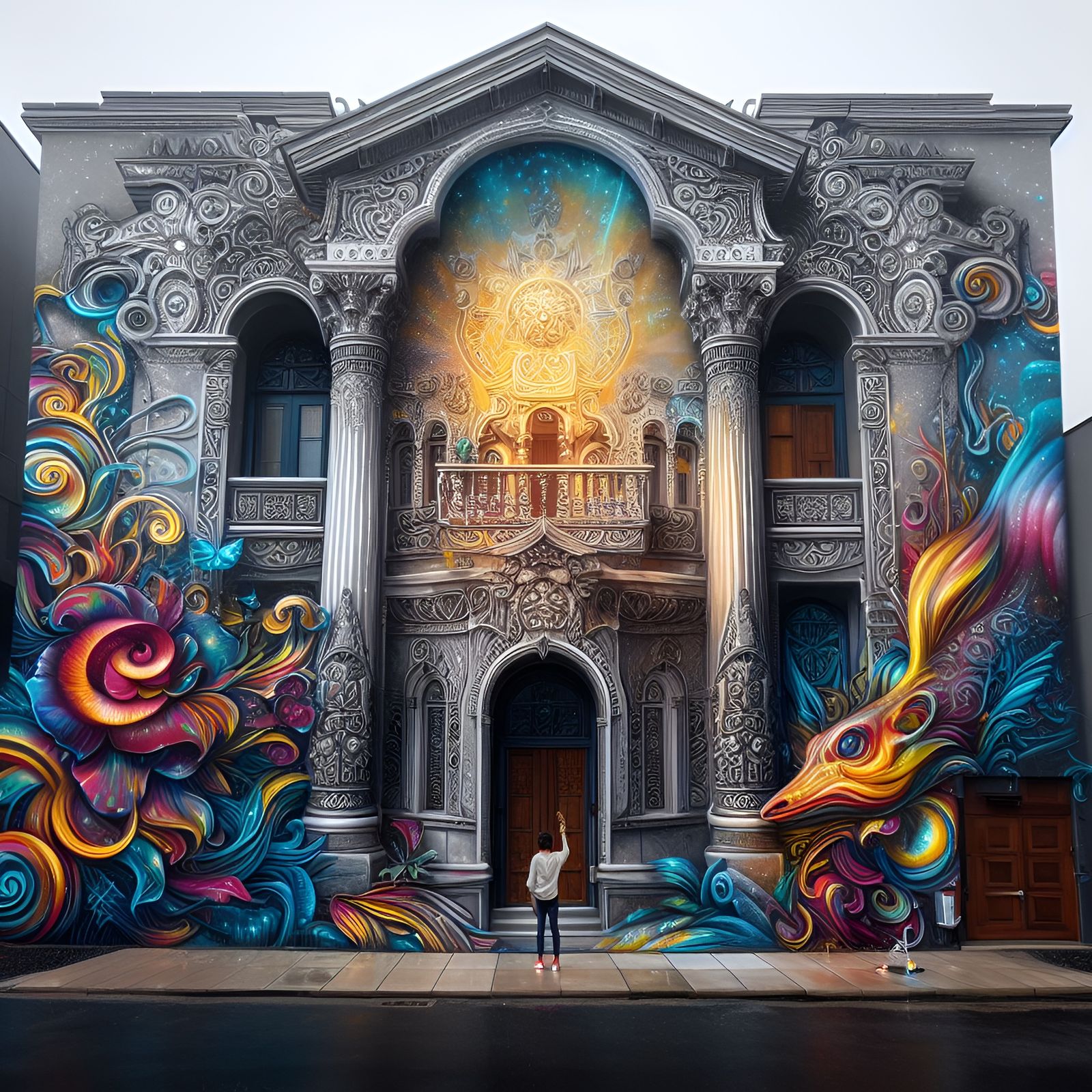The Illusion of a Graffitied House