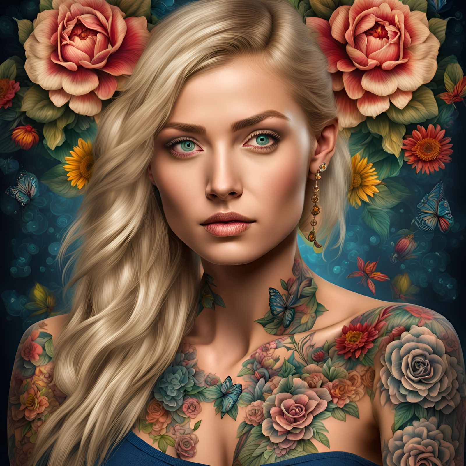 Tattooed Lady  by @gothos_the_vain