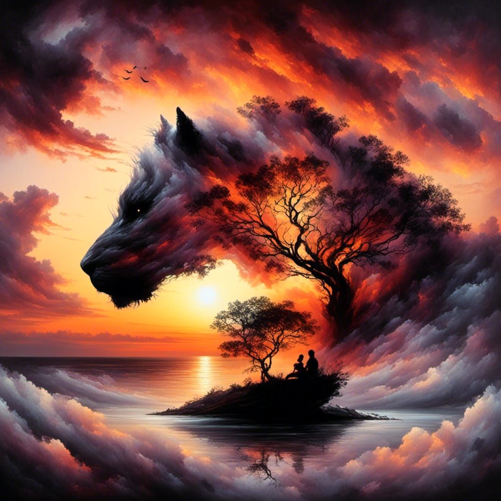 Sunset ,clouds and wind  by @Piboulou 