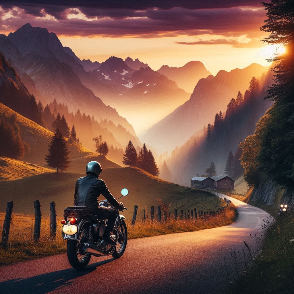 Bikeride in the Evening Sun