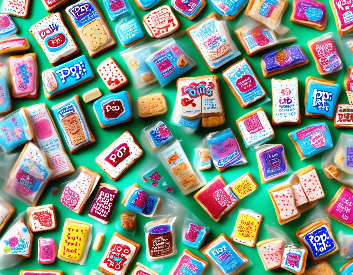Surreal Dreamcore PopTarts Tea Time
