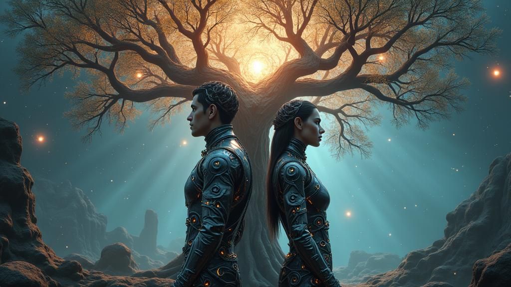 A bionic male and a bionic female, accessing vast knowledge ...