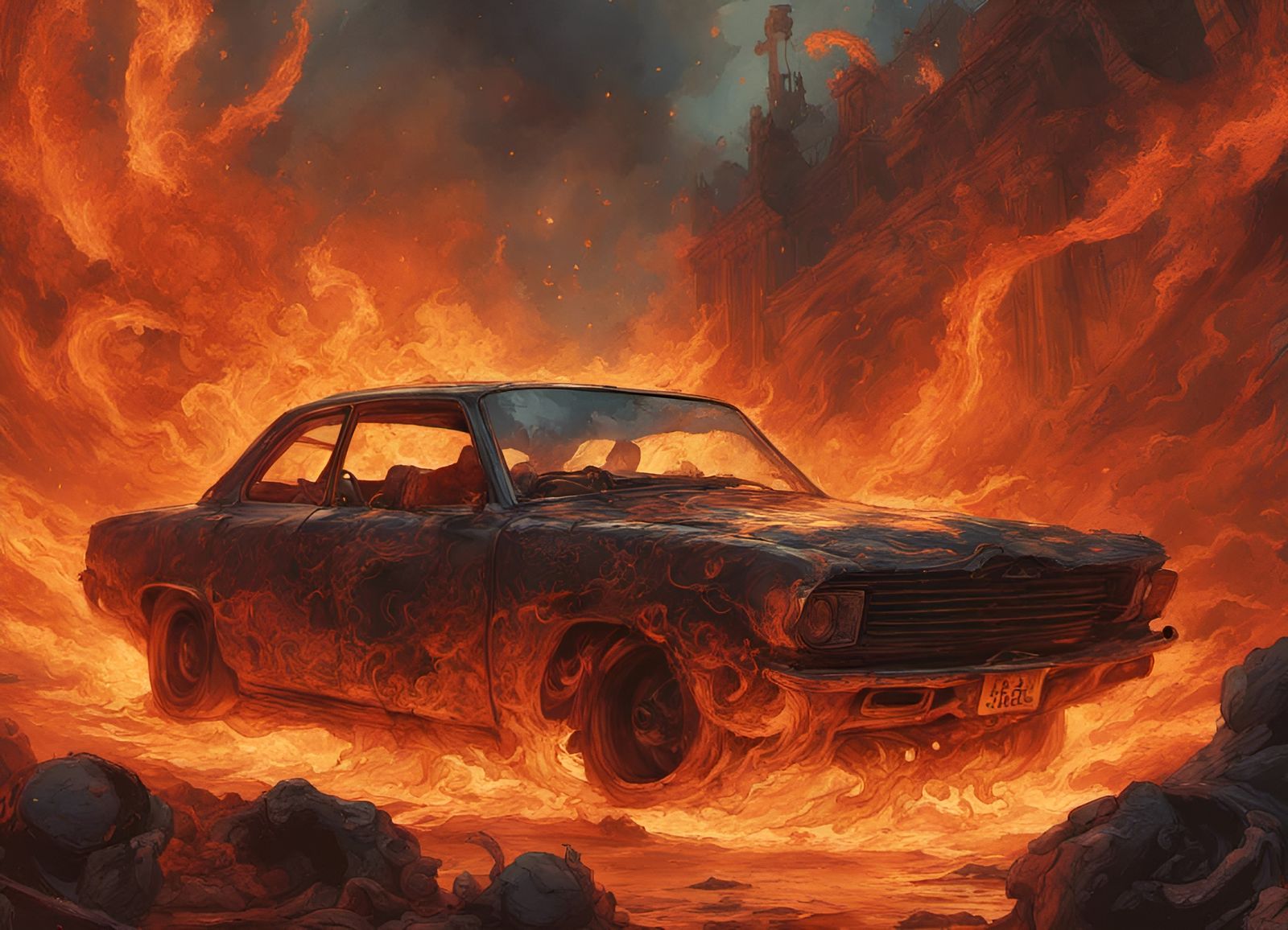I'm on the Highway to Hell  by @Rosie
