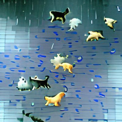 Raining cats a dogs