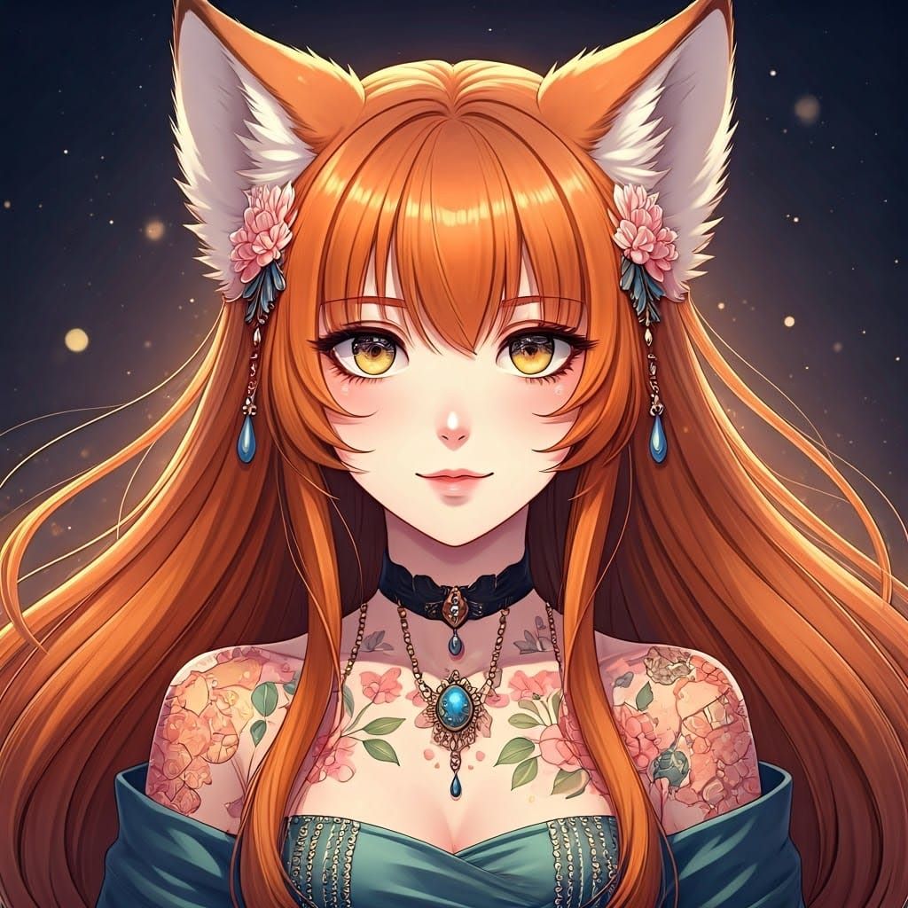 Anime character with fox-ears