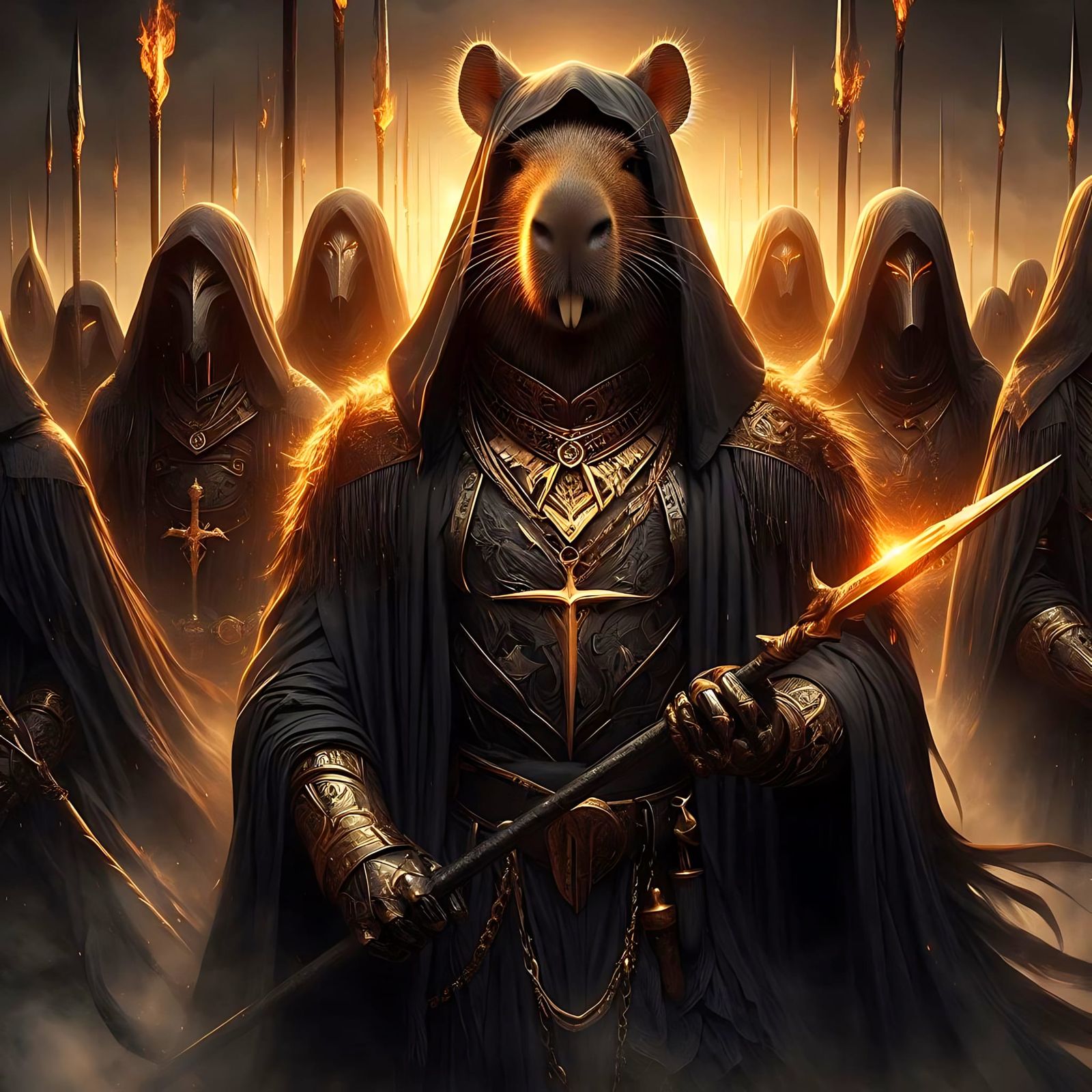 Сapybara, the leader of the gothic knights (Uploaded)