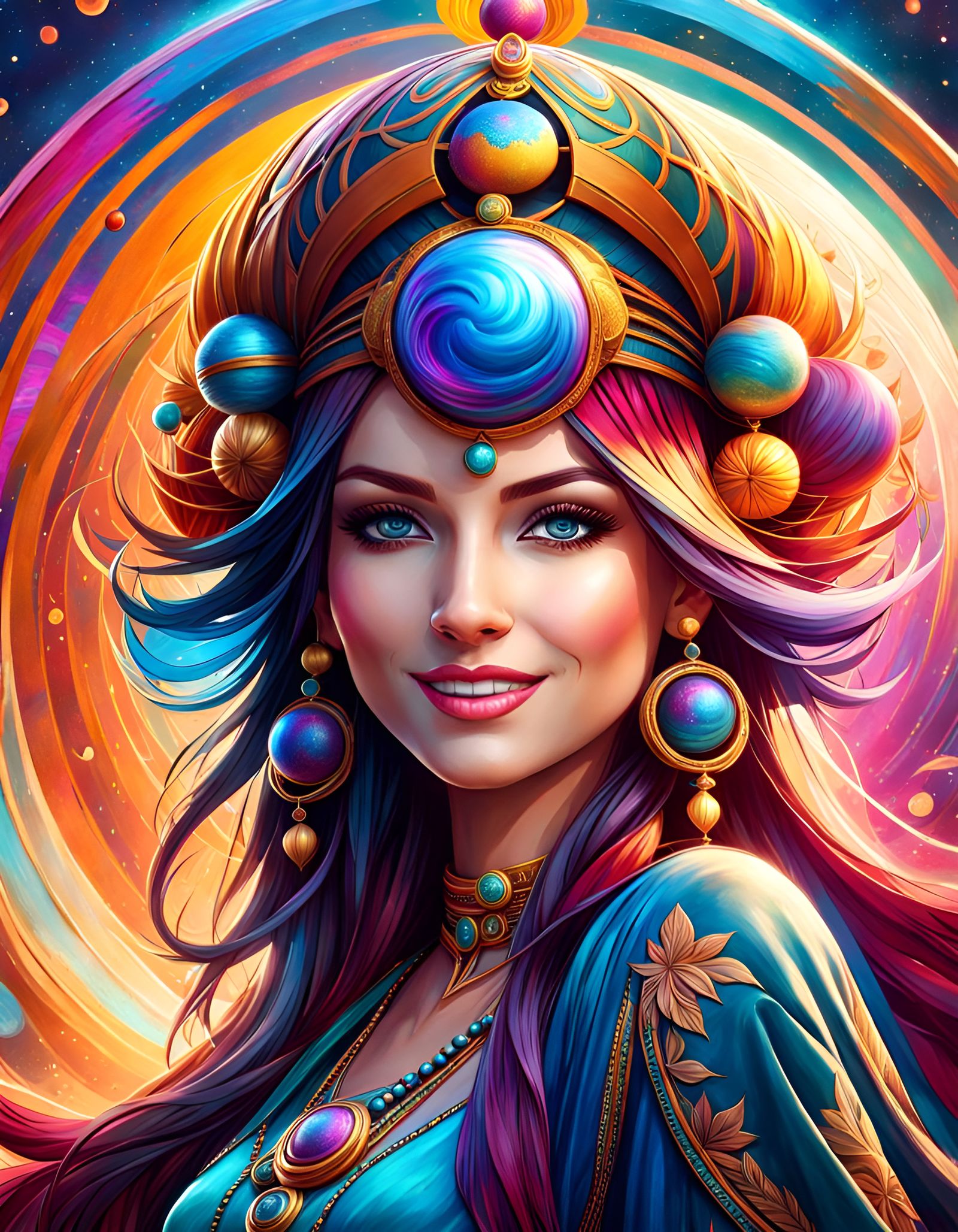 Bohemian Thought Spheres: Spiritual Mind Portrait