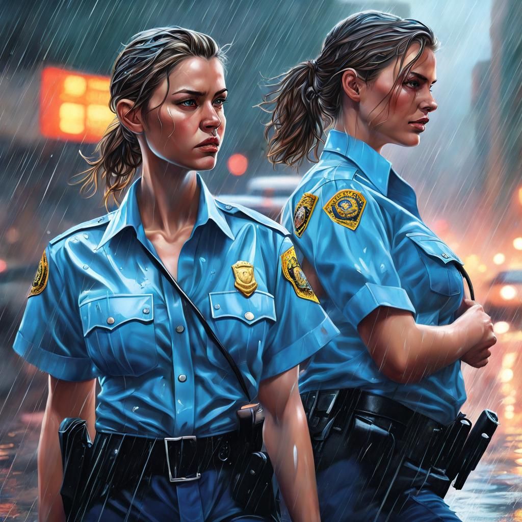 'street Patrol' Girls Of The City North 'women Police' Section 2 - Ai 