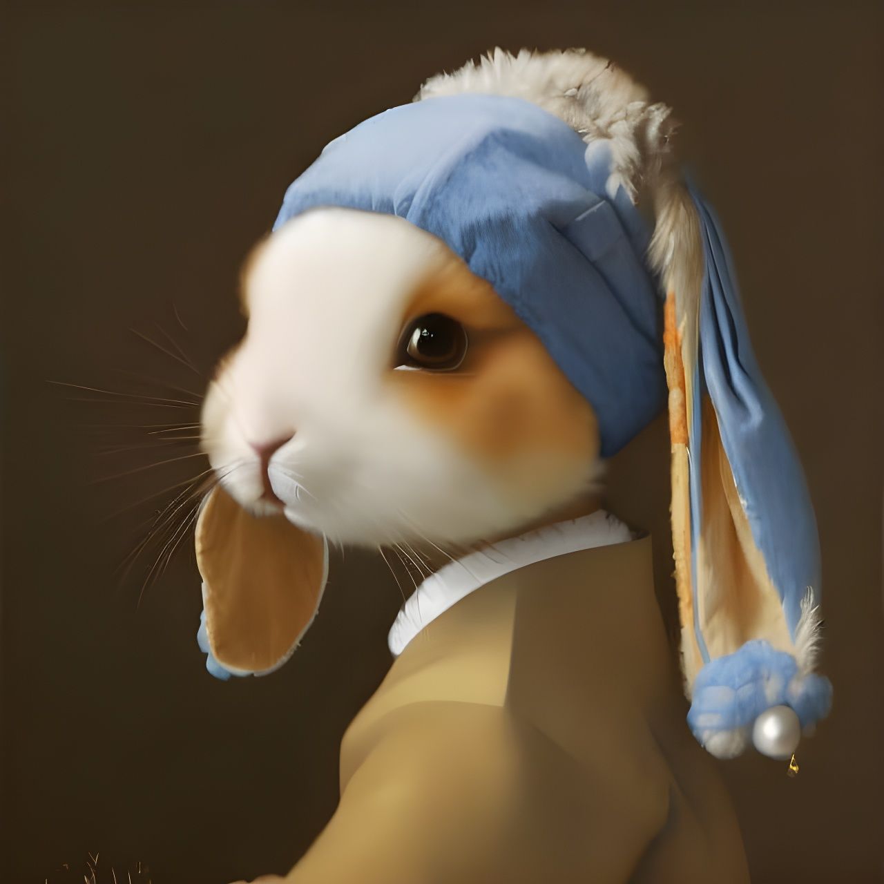 The Bunny with the Pearl Earring  by @Gazelli