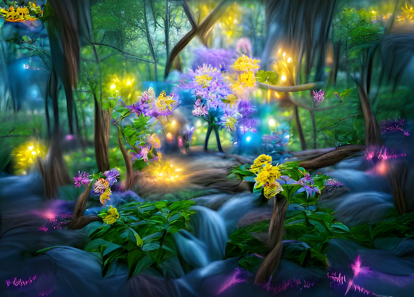 Deep in the magical woods