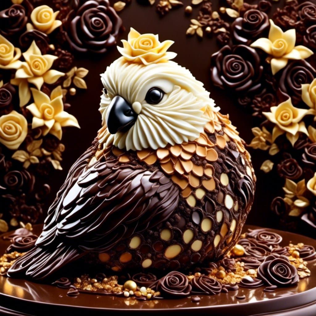 chocolate bird  by @SAUCED IMPROV 
