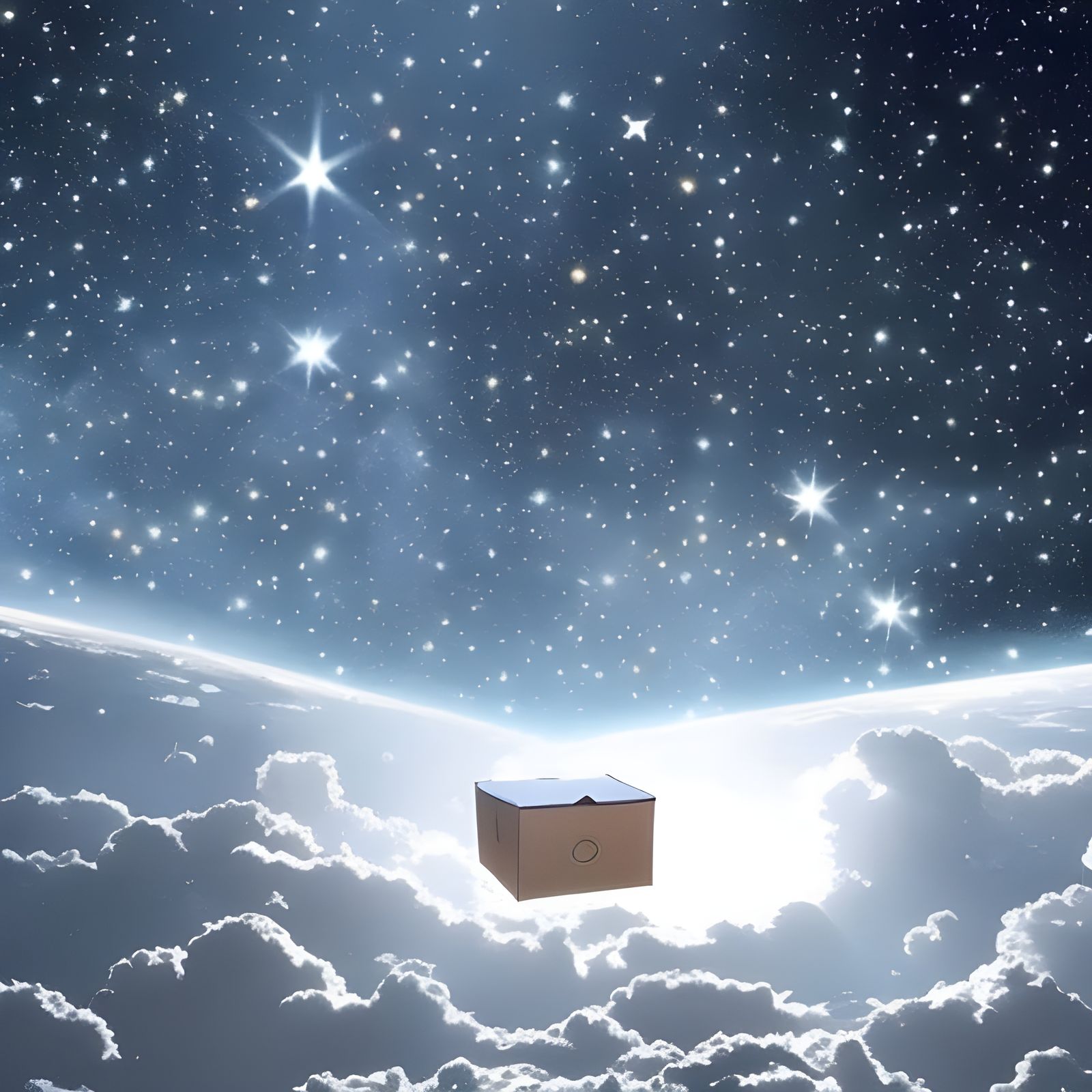 Cardboard Box Created the Heavens, and the Earth.