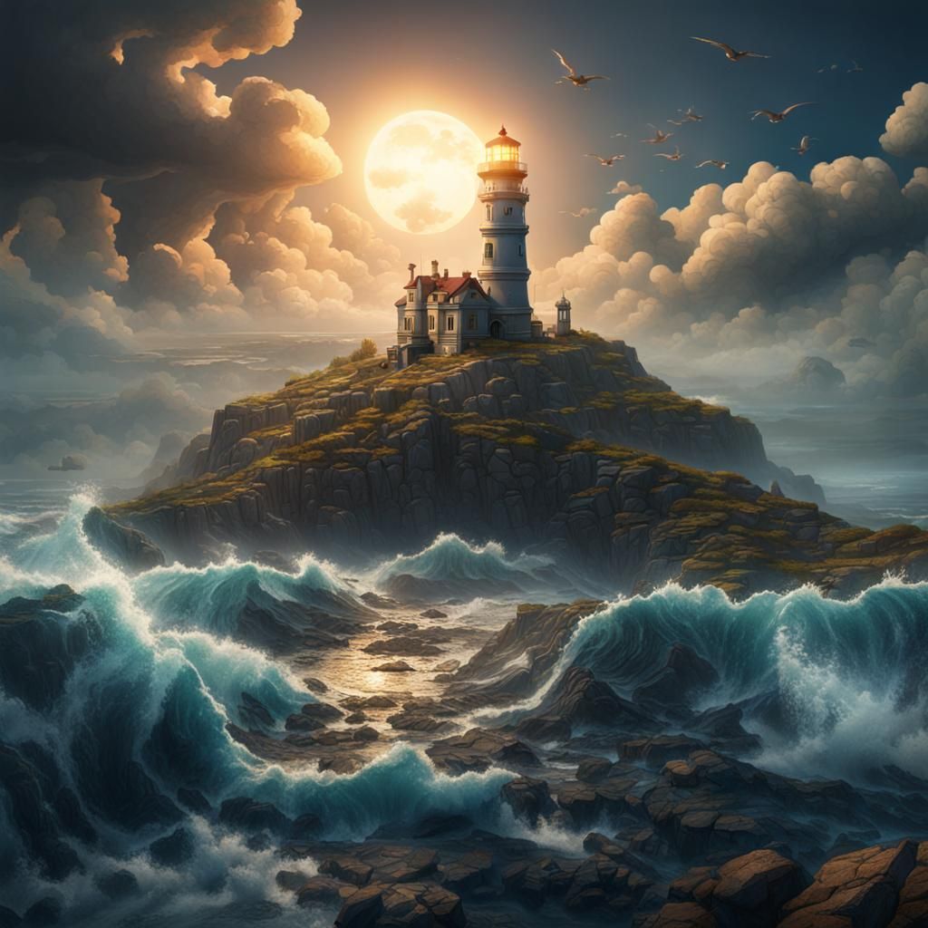 lighthouse  from heaven
  by @purplesylvia