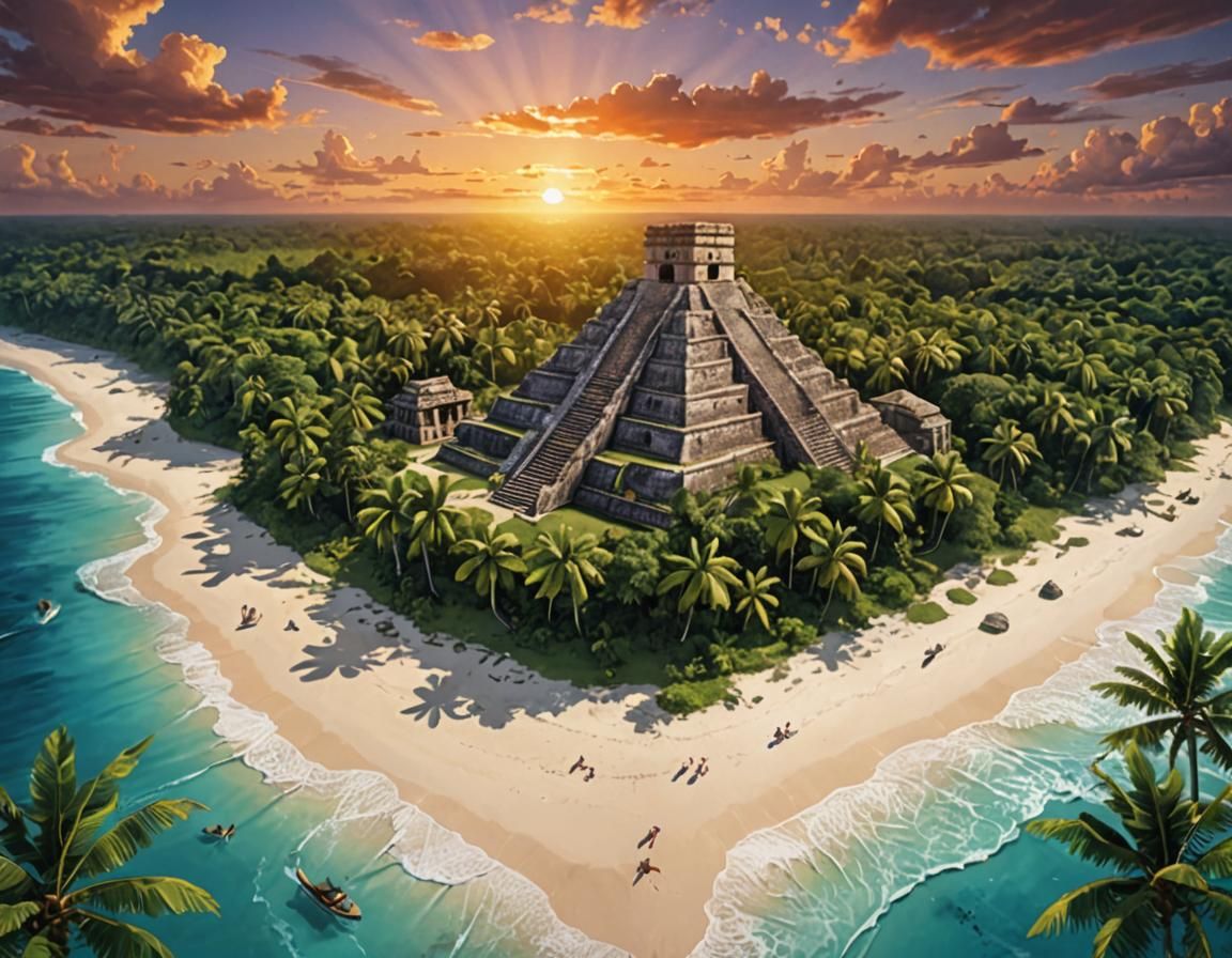 Maya pyramid 2 - AI Generated Artwork - NightCafe Creator