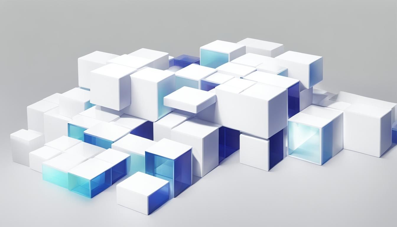adding pixels and cubes to the white cubes with overlapping ...