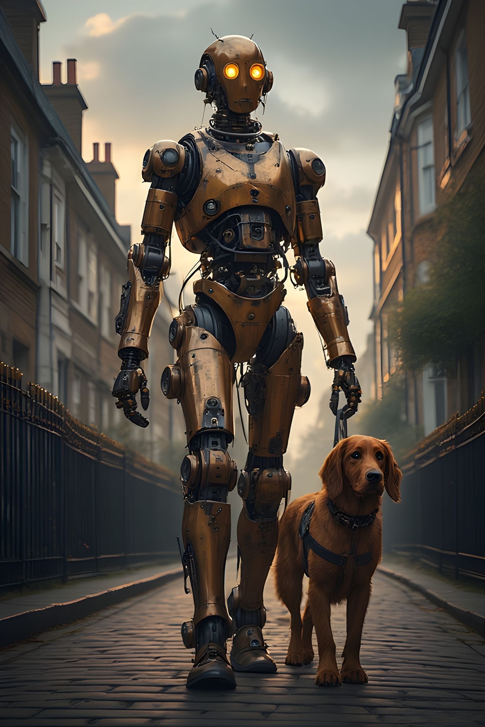 The robot and the setter