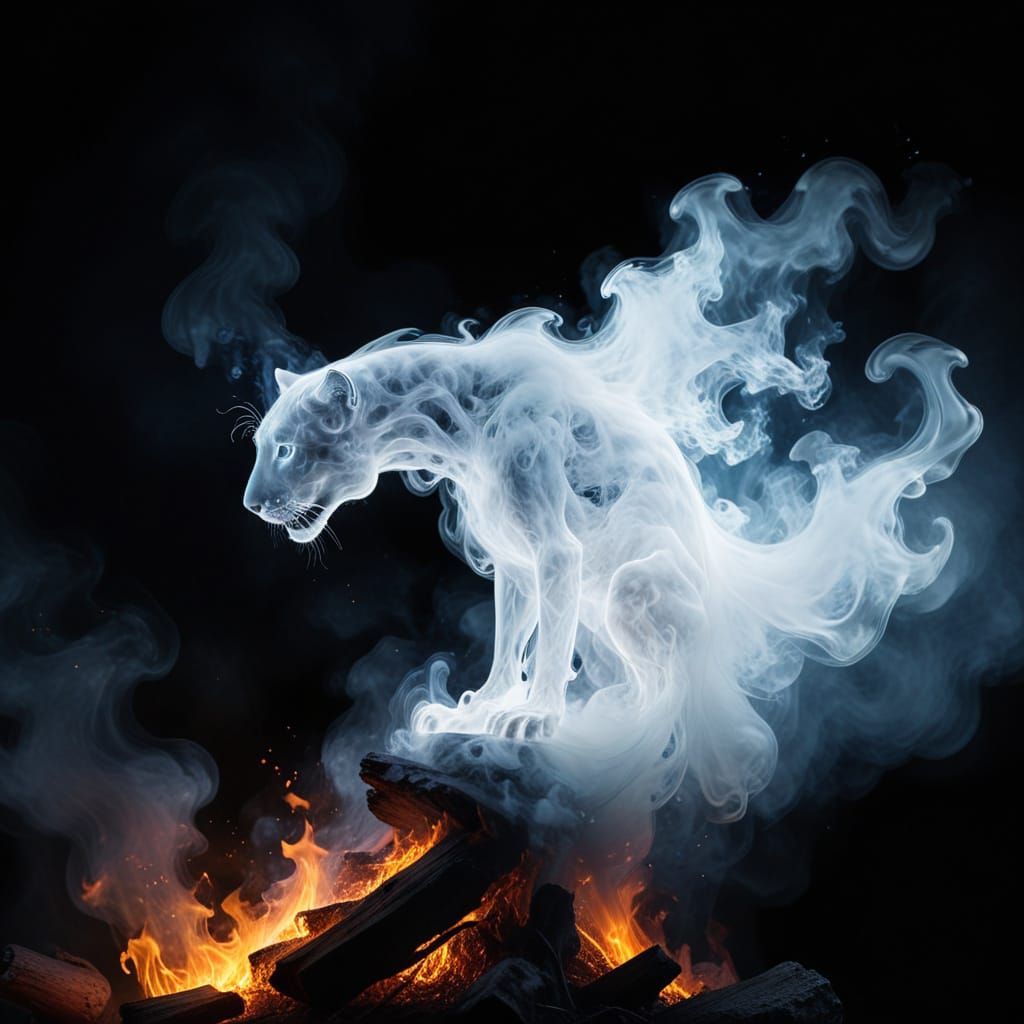 Smoke Panthera  by @Sherkhal