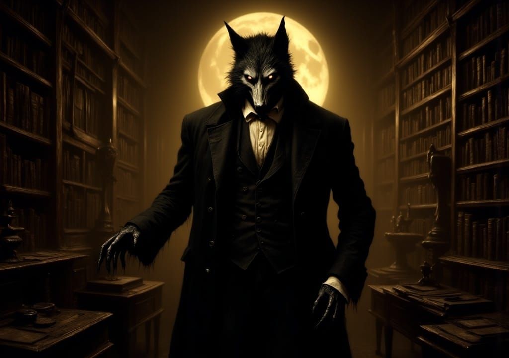 <lora:Victorian Nightmare:1.0> Werewolf-gentleman