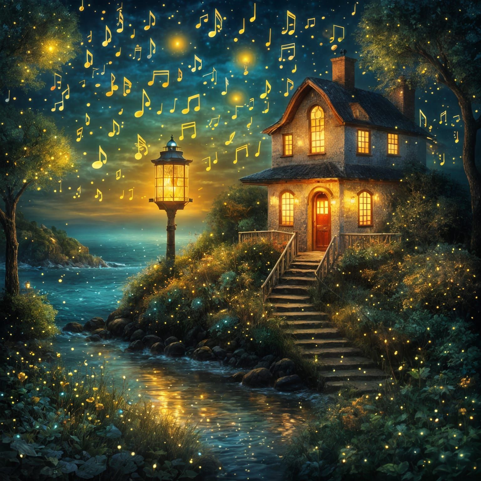 music light house..   by @asep Alien 