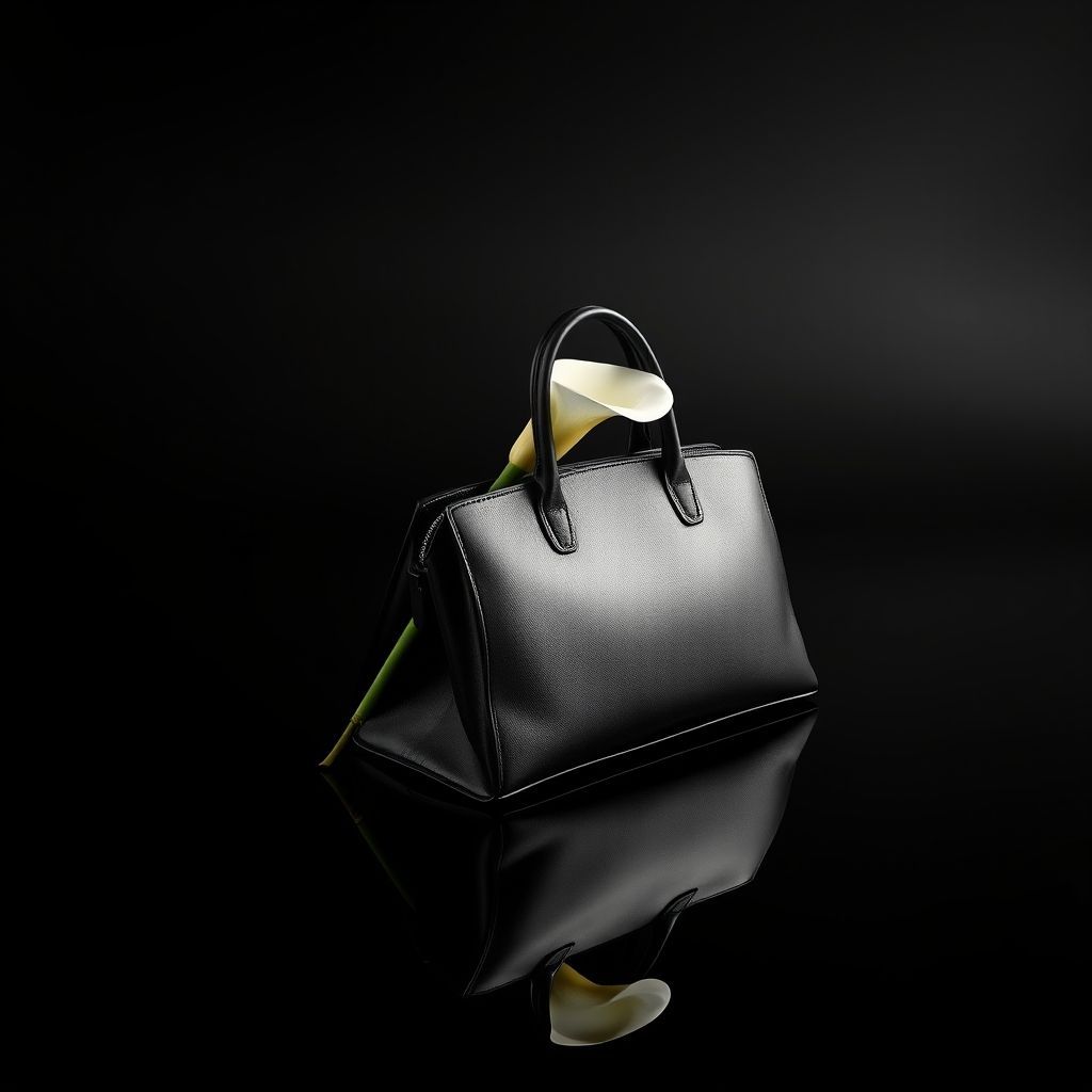 A visually stunning, high-fashion editorial image